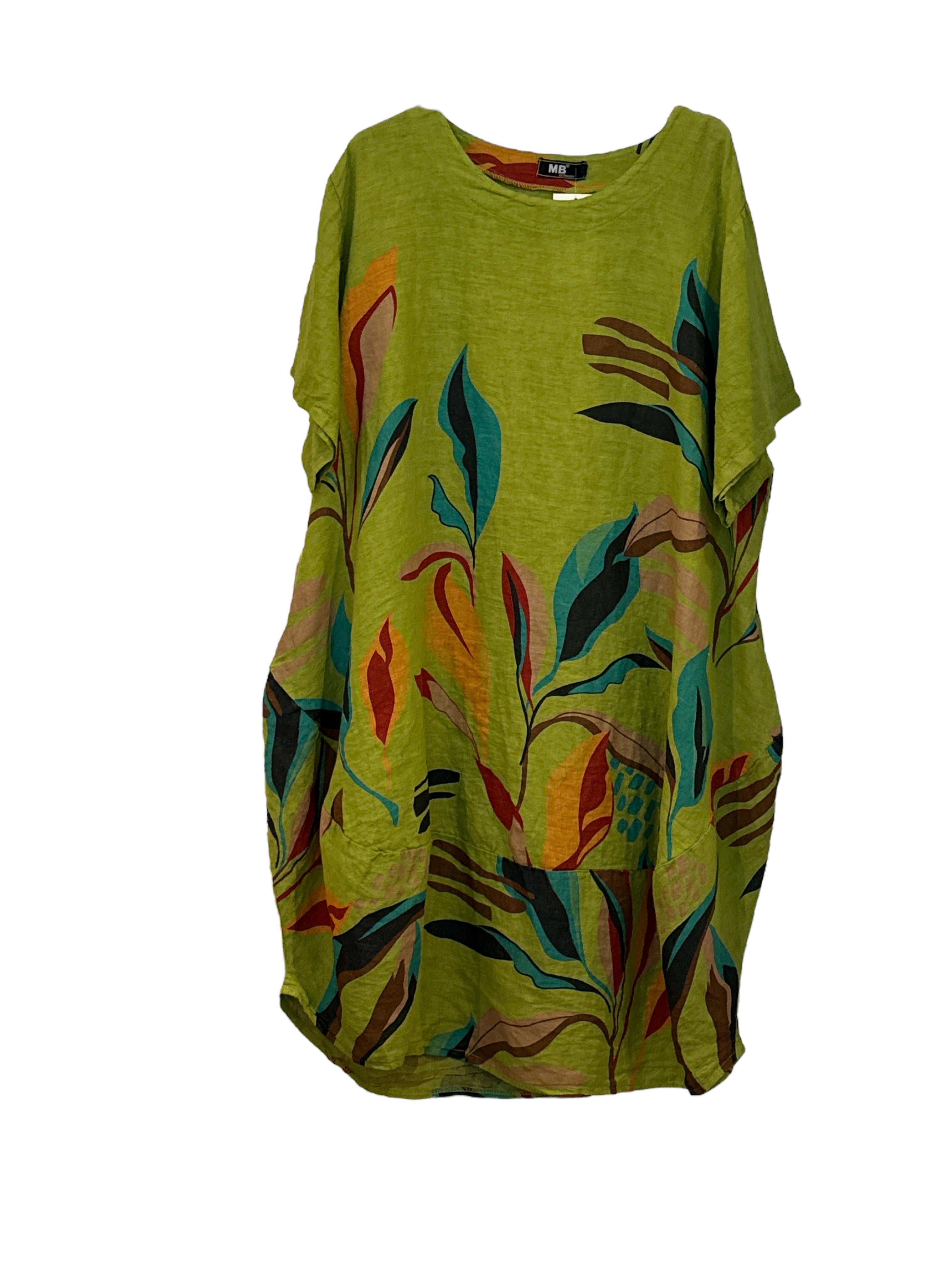 kleid mit blumenmuster 91907 - MB Style