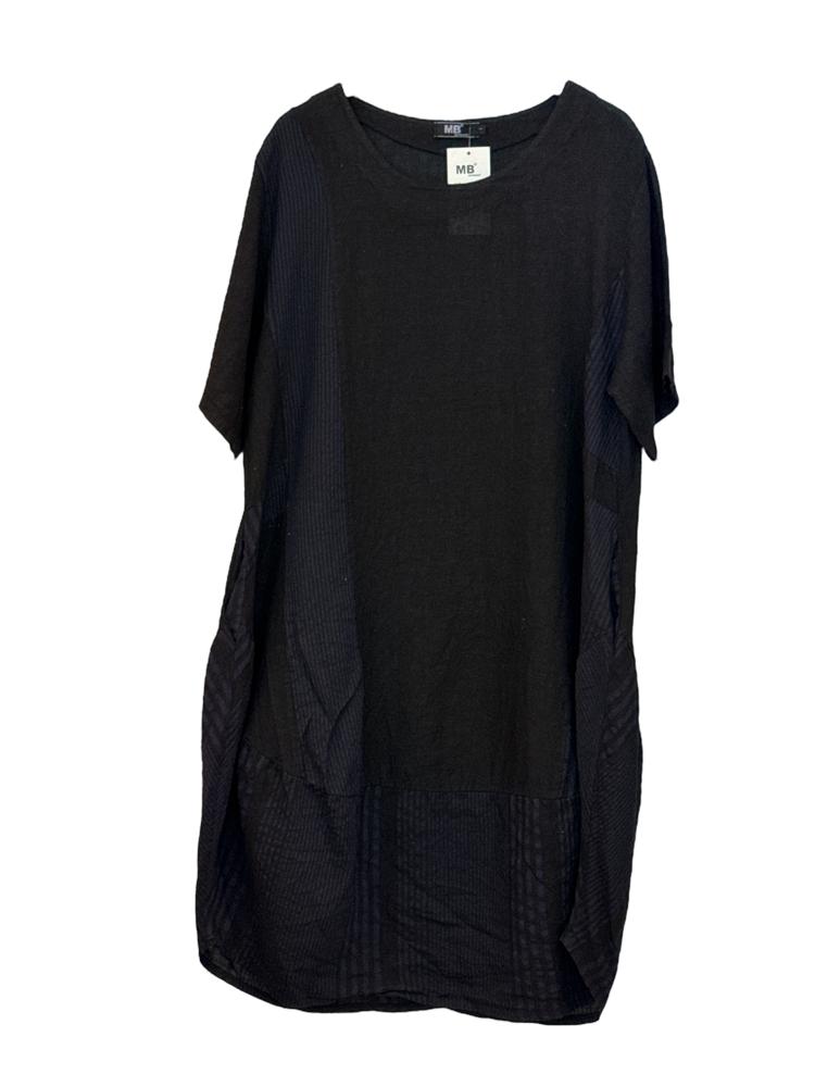 luftiges sommerkleid mit streifenmuster 91868 - MB Style