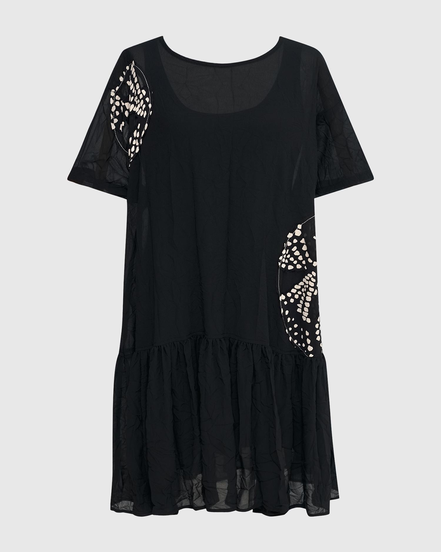 tunika mit asymmetrischen stickereien et263 - Alembika