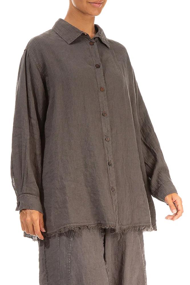 lässige leinenbluse 52664-l288 - Grizas