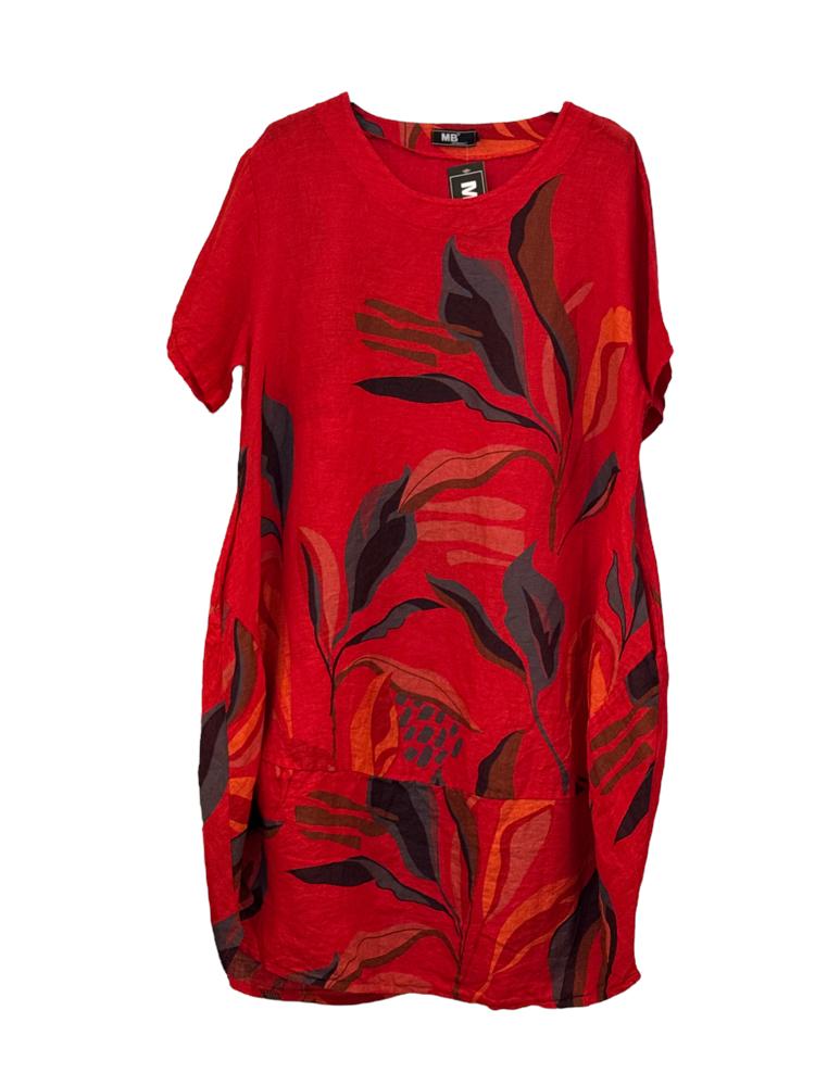 kleid mit blumenmuster 91907 - MB Style