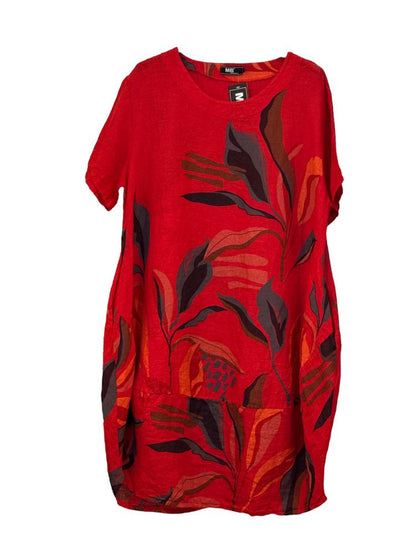 kleid mit blumenmuster 91907 - MB Style