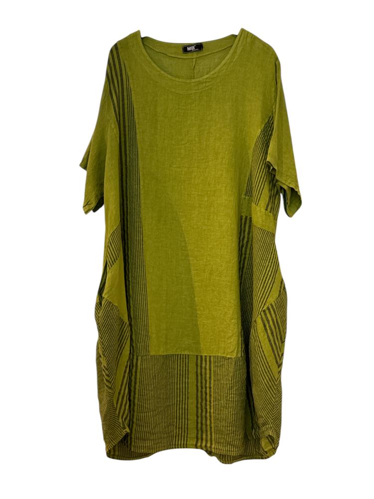 luftiges sommerkleid mit streifenmuster 91868 - MB Style